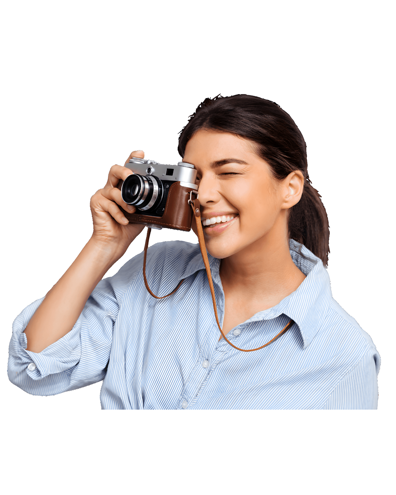 A real estate photographer at work